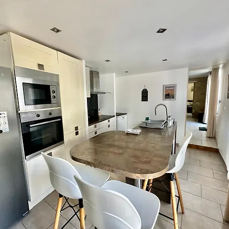 Ferienhaus Halte Lutine - Maison Chaleureuse En Pierres Luc-sur-Mer